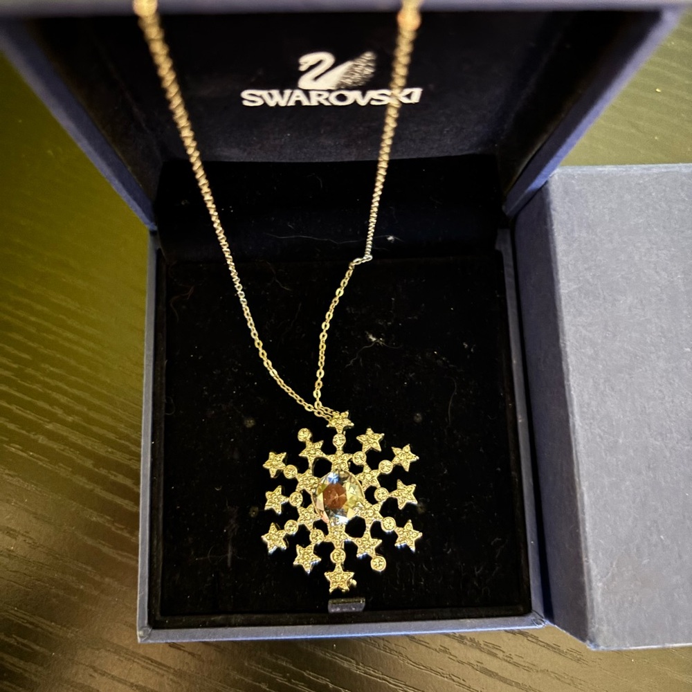 Swarovski Silver Starburst Necklace